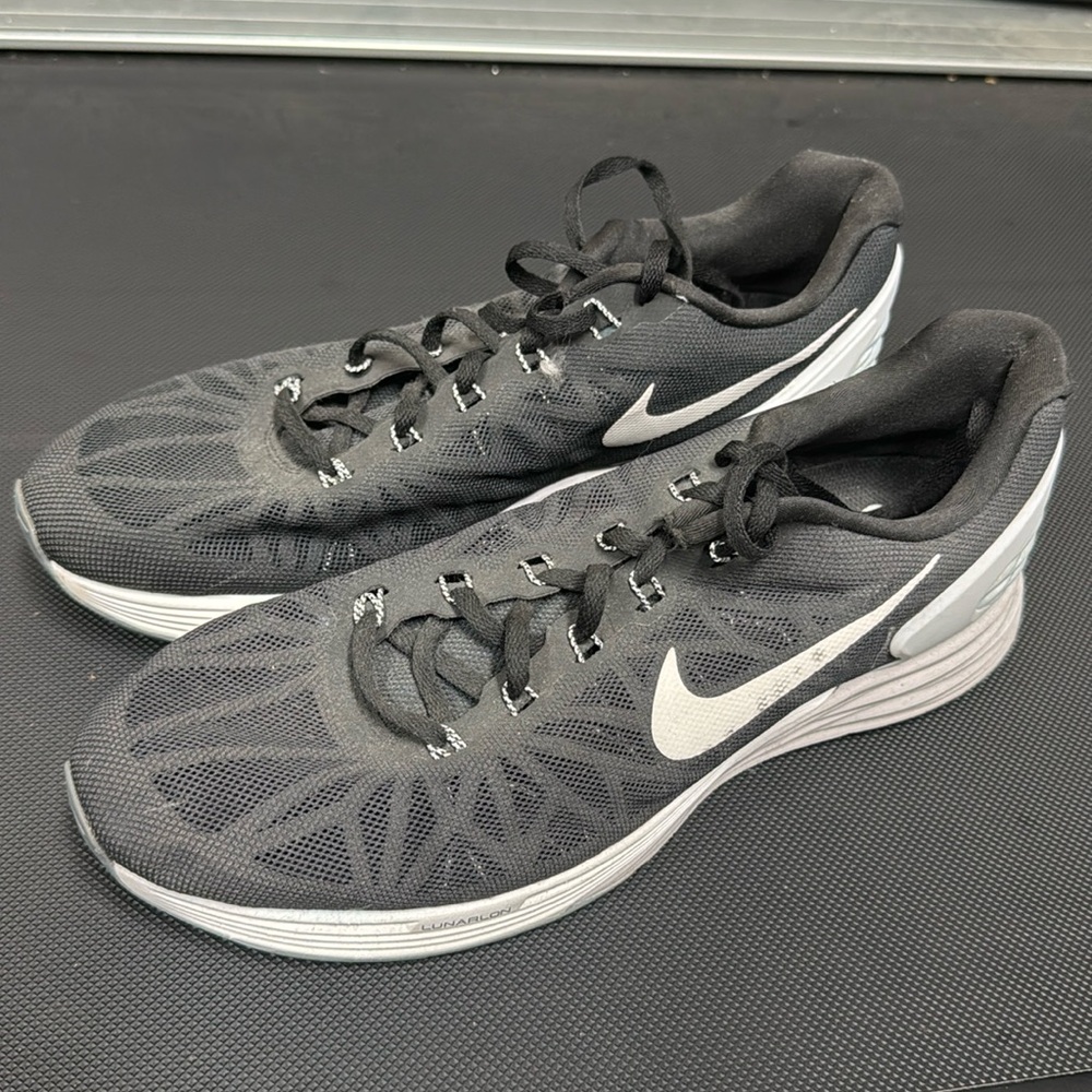 Black &White Nike Lunarglide 6 Size 12